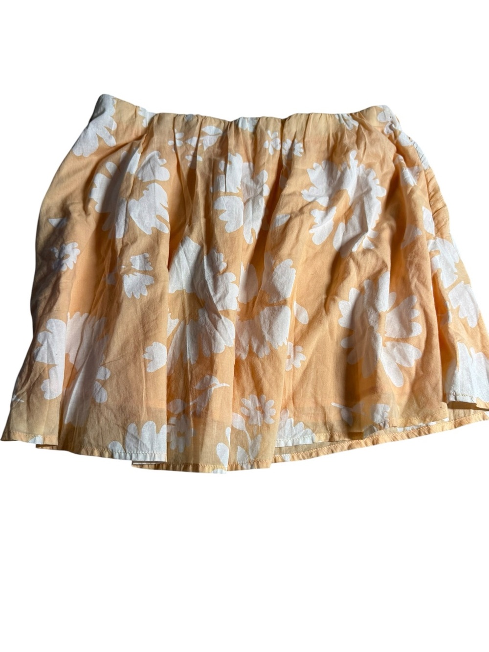 American Eagle Outfitters Peach and White Floral Skater Skirt